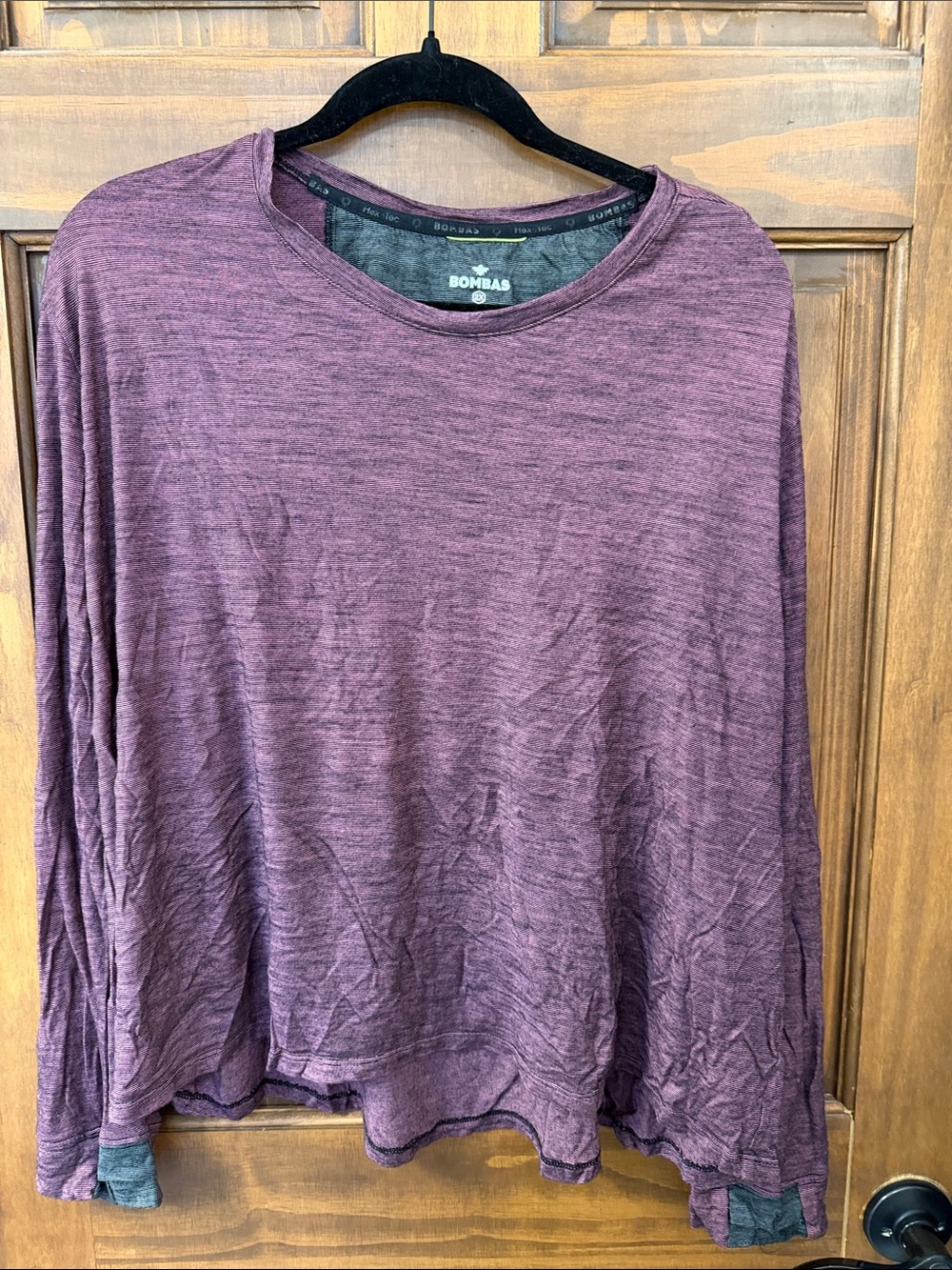 Bombas Heathered Plum Long Sleeve Tee